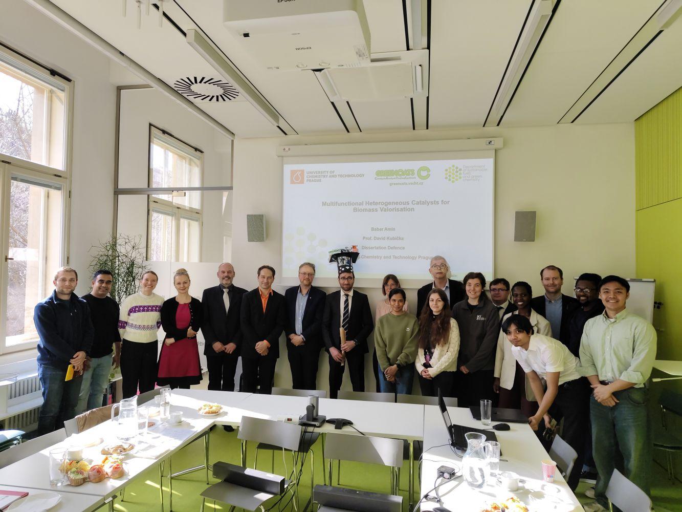 Babar defended his doctoral Thesis