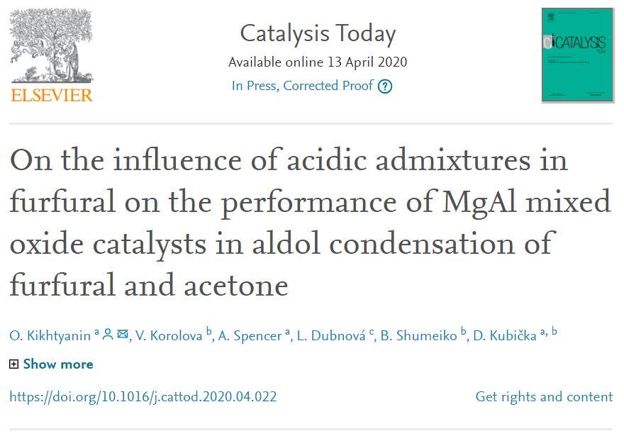 New article in press